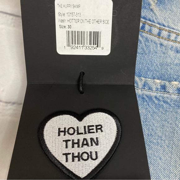 Mother The Huffy Skimp Ripped High Waist Straight Leg Jeans - Picture 8 of 11